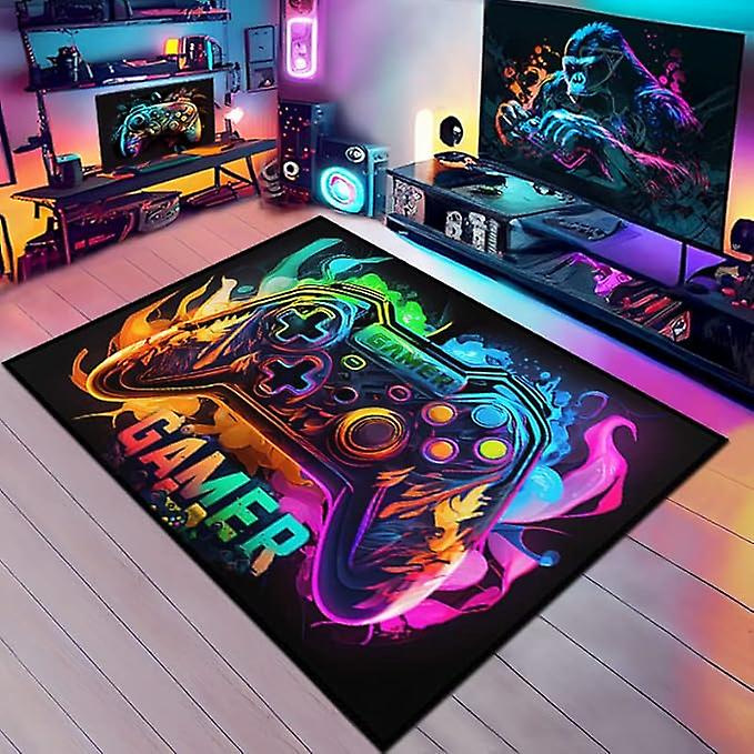 Transfronterizo Amazon 3D máquina de juego de colores alfombra e-sports SALA DE VIDEOJUEGOS manejar alfombra completa en stock al por mayor