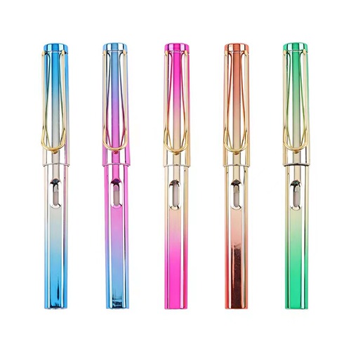 New Colorful Eternal Pencil Portable Cap Pen Black Technology Eternal Pencil Erasable Replaceable Tip