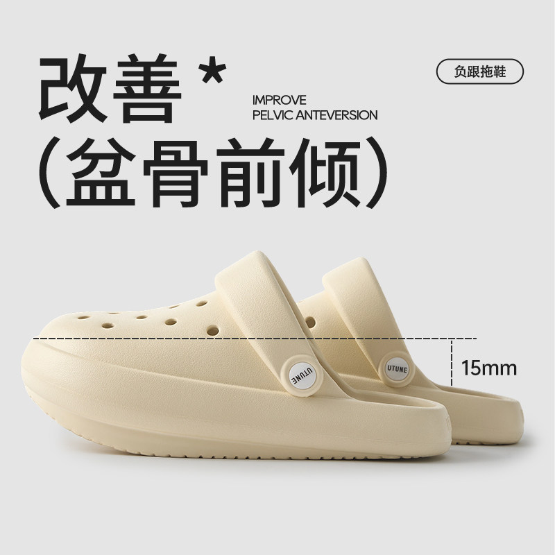 Optimized Negative Heel Clogs for Women with Arch Support, Closed-Toe Sandals for Correcting Pelvic Forward Tilt, Suitable for Summer Outdoor Wear, Non-Slip Optimized Negative Heel Clogs for Women with Arch Support, Closed-Toe Sandals for Correcting Pelvic Forward Tilt, Suitable for Summer Outdoor Wear, Non-Slip