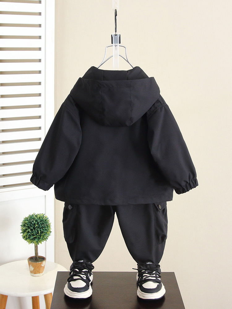Conjunto de Ropa de Trabajo para Niños 6295, Chaqueta de Otoño para Niños, Estilo Nuevo 2026, Ropa Deportiva para Bebés a la Moda image 4