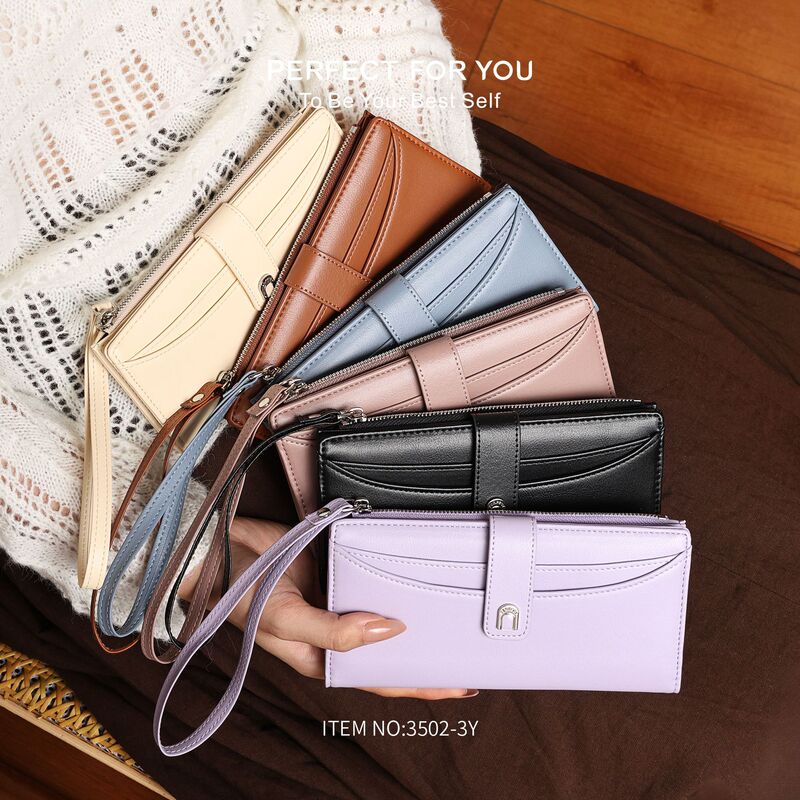New Women's Wallet, Super Fiber, Fashionable, Simple, Large-Capacity Clutch Bag, Zipper Buckle, Mobile Phone Bag, Multi-Card Slot Card Holder New Women's Wallet, Super Fiber, Fashionable, Simple, Large-Capacity Clutch Bag, Zipper Buckle, Mobile Phone Bag, Multi-Card Slot Card Holder
