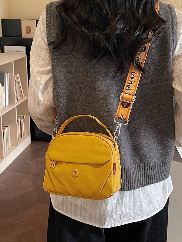 Bolso de moda coreano para mujeres 2026 nuevo bolso de nylon de moda, bolso casual de hombro ligero, bolso de mujer
