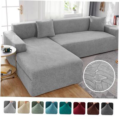 Waterproof L Shape Corner Sofa Cover 1/2/3/4 Seaters Jacquar|ms