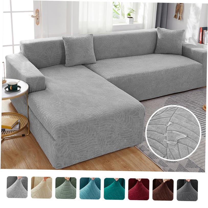 Waterproof L Shape Corner Sofa Cover 1/2/3/4 Seaters Jacquar|ms