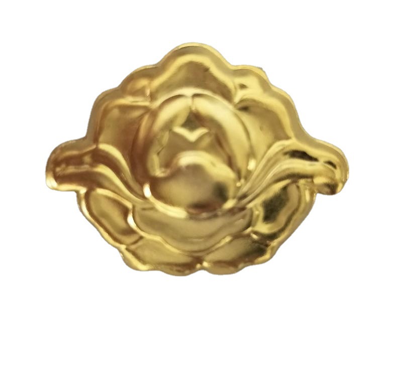 金属领花/牡丹花领角/金色领花/金属帽徽肩章金属花(单个的价格）