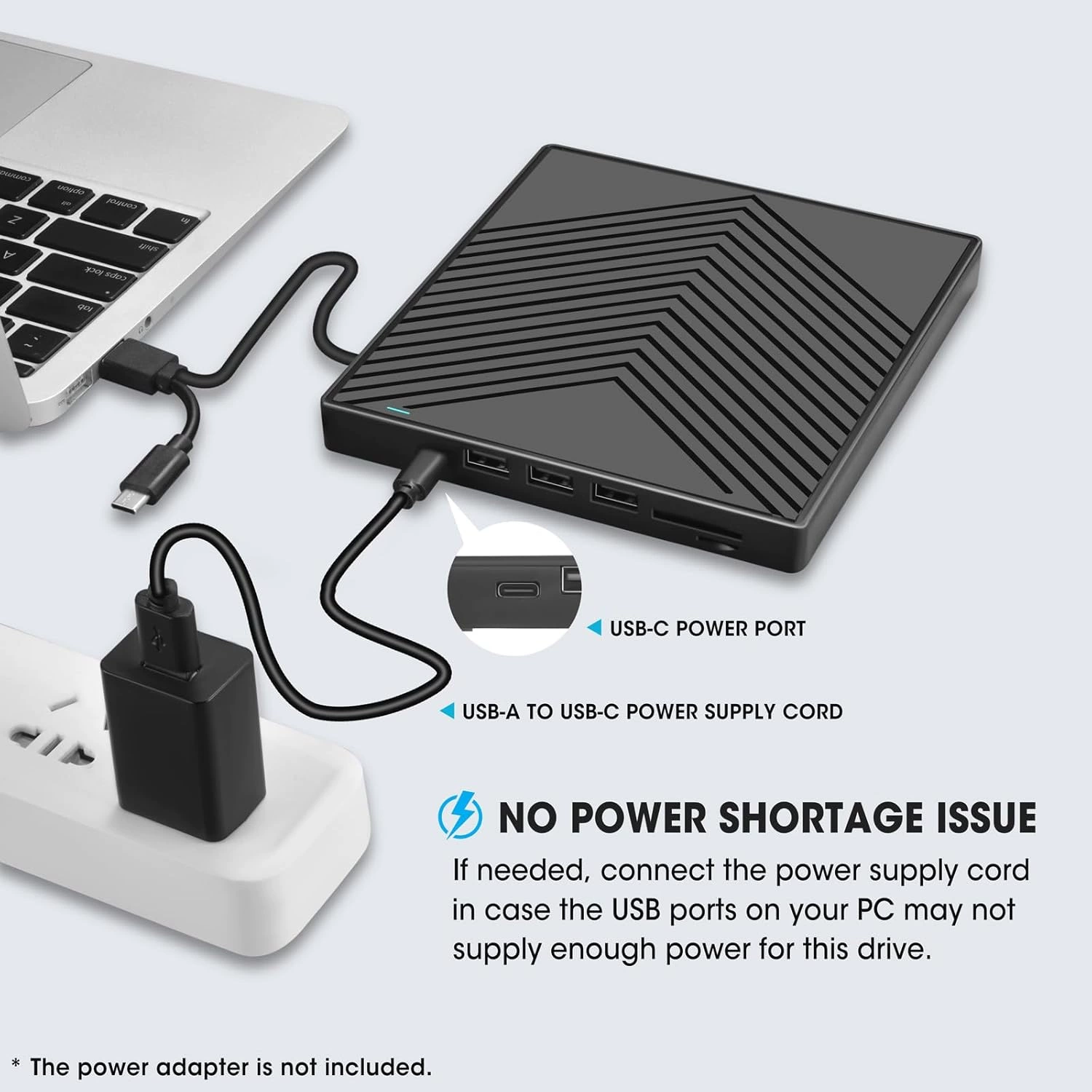 Внешний USB DVD-привод для ноутбука, универсальный оптический привод-записывающее устройство, семи-в-одном ультратонкий дисковый привод