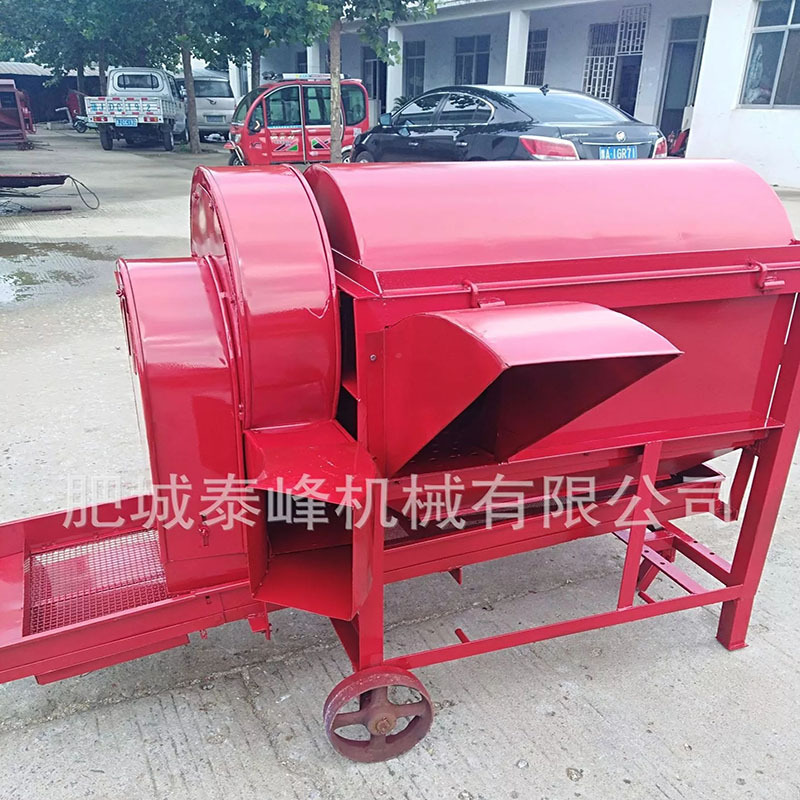 山东中型谷子脱粒机 大豆水稻高粱脱粒机动力配置灵活操作简单