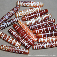 玛瑙亚光面红色多种图案60mm款勒子 diy饰品锁骨珠吊坠主珠项链