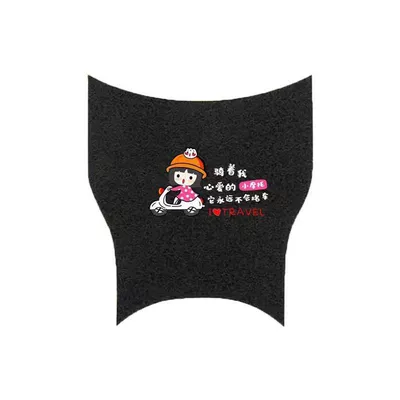 Battery Vehicle Waterproof Anti-Slip Foot – Electric vehicle foot mat - yadi-dg6-cycling-girl-free-velcro