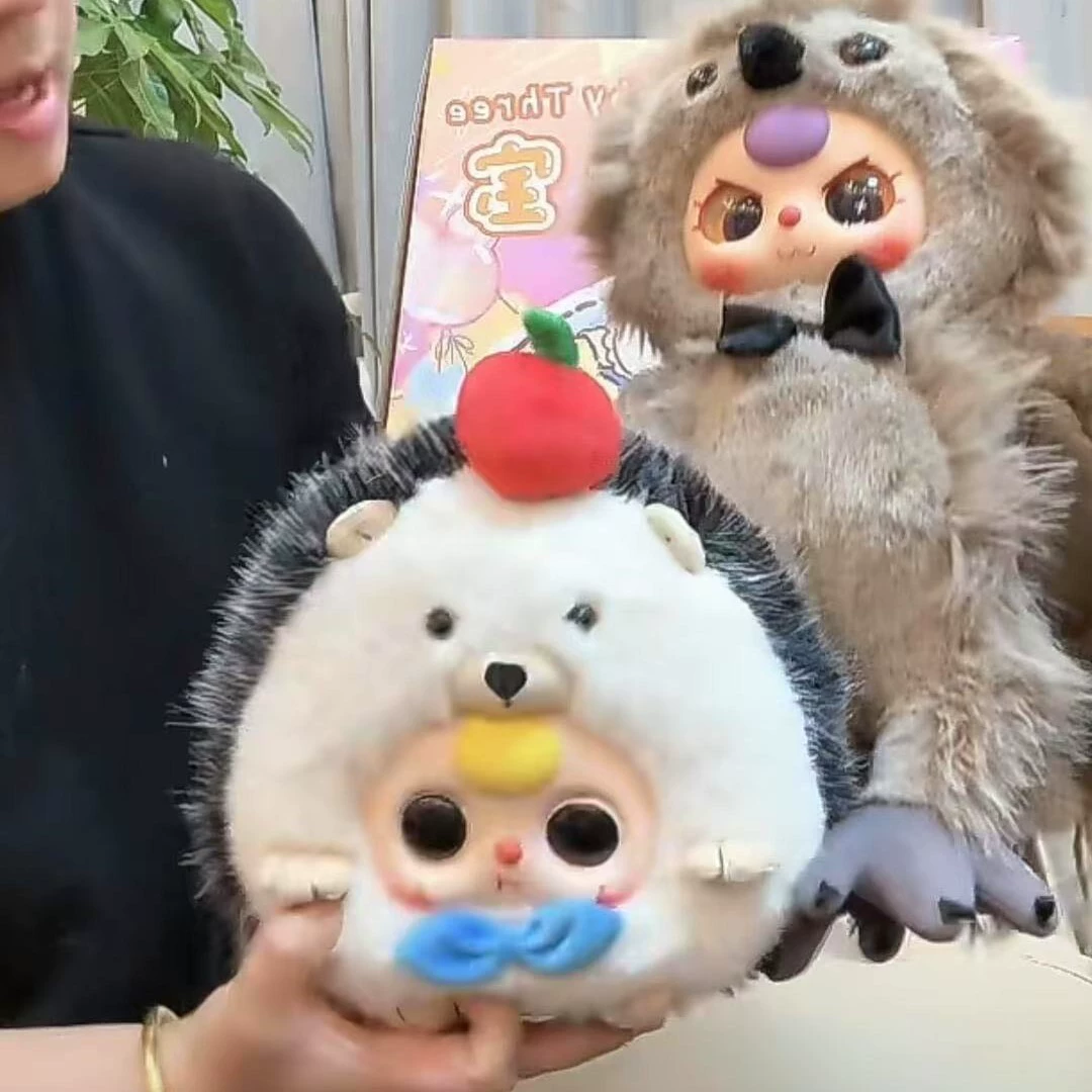 Пластиковая коробка с украшениями и подвесками серии Plush из серии Baby Three, трендовые подвески и декоративные элементы, креативная