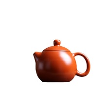 潮州手拉壶原矿朱泥紫砂壶小容量工夫茶具茶壶全纯手工小品龙蛋壶