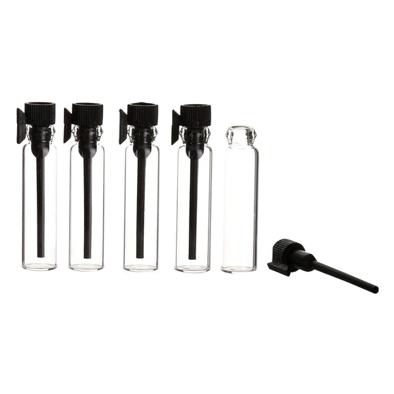 1ml2ML3M botella de palo de gota de vidrio transparente mini botella de gotero de aceite esencial envase de muestra de perfume botella vacía