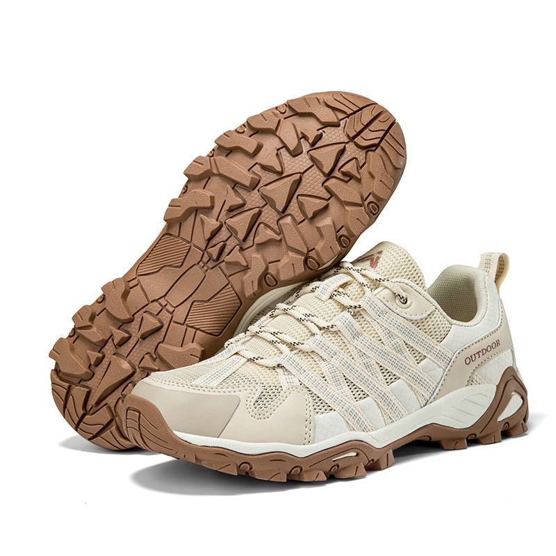 New autumn and winter foreign trade outdoor shoes men's mesh breathable non-slip couple hiking shoes low-top hiking shoes wholesale