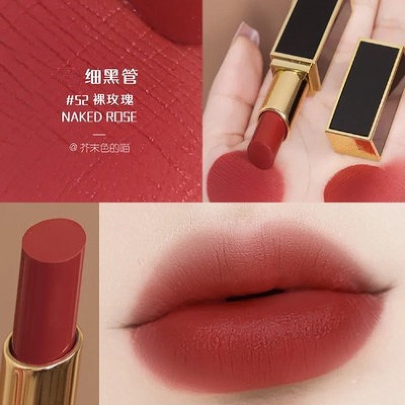 【官方正品】TF口红黑管白细管16滋润哑光100#80#保湿唇膏129唇釉|undefined