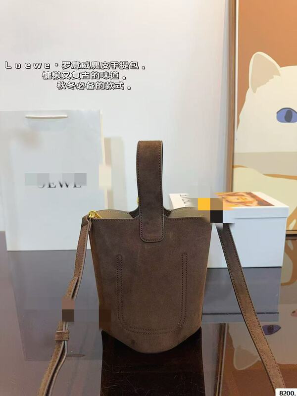 L意威24新款女士Mini Pebble牛皮单肩水桶手提包高品质供跨境|undefined