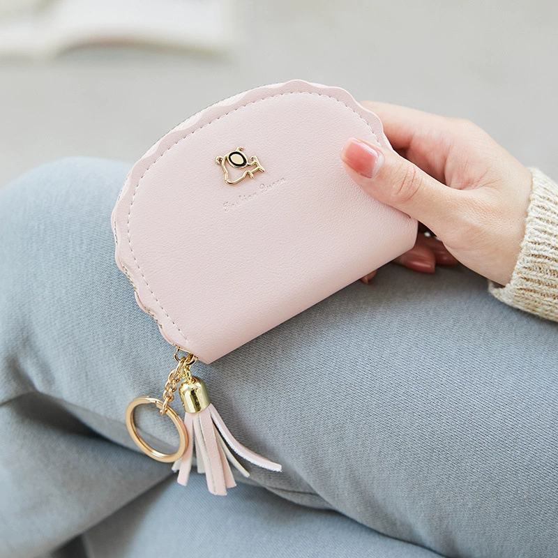 Card holder, universal cute small shoulder bag, fresh capacious hand loop bag, wallet