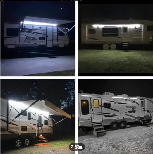 Rv Sunshade Light, 12V 19.69ft 5m Rv Exterior Lights, Food Truck Nanny Car