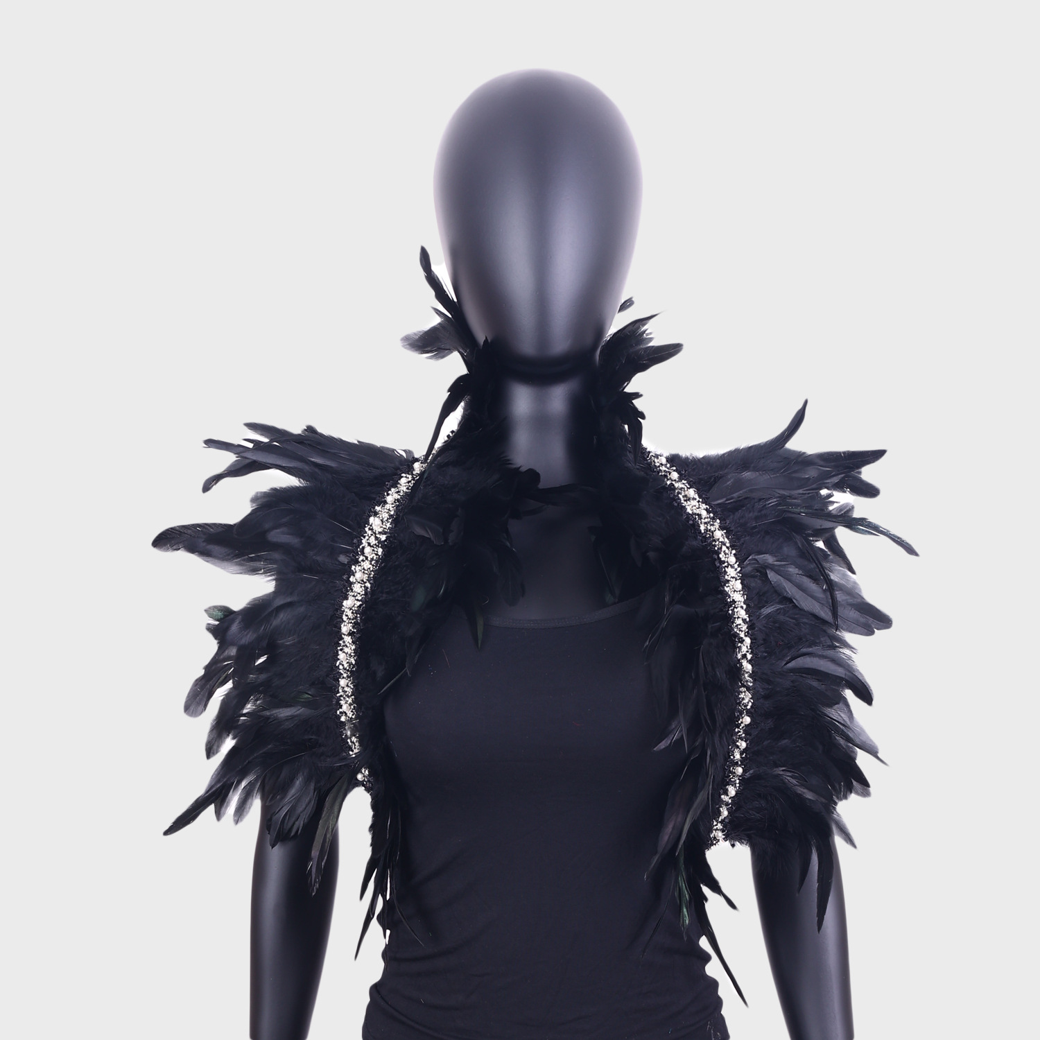 Directo DE FÁBRICA DE Amazon de suministro transfronterizo Festival bola del partido Chaleco de plumas mantón ropa del Cabo