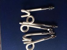 陶瓷猪尾圈 猪尾型导丝器 大猪尾巴 M5螺纹 总长80 过线孔13mm