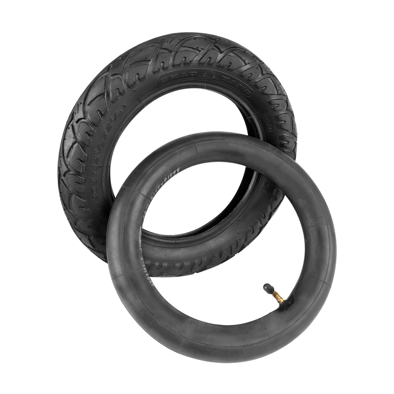 Changyang (62-203) 12 1/2x2 1/4 Outer Tire Inner Tube 12-inch Electric Bicycle Replacement Thick Tire