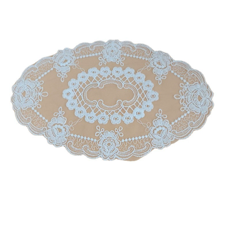 European style embroidery lace coasters placemat decoration tablecloth ins retro style photography props manufacturer