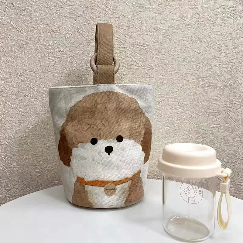 Ручная сумка из льна, ведро на прогулку, сумка для еды