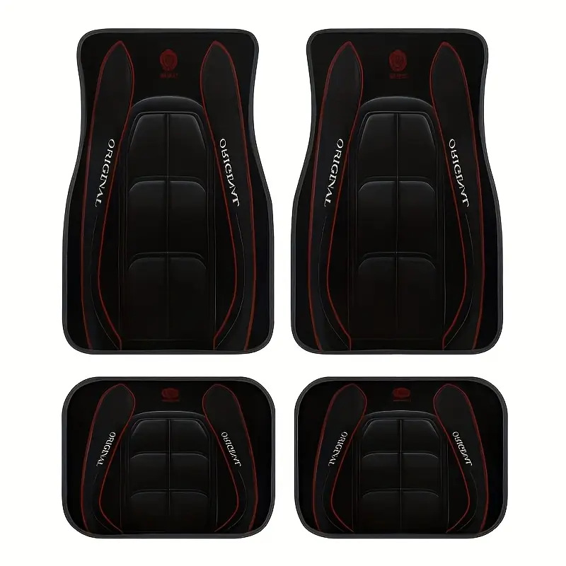 TEMU retro estilo nórdico alfombra de pie de coche alfombra de cuatro piezas tapete resistente a las manchas almohadilla de pie Amazon TEMU al por mayor