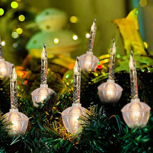 跨境美规120V透明泡泡灯备泡圣诞节装饰灯泡树灯窗台挂灯氛围灯