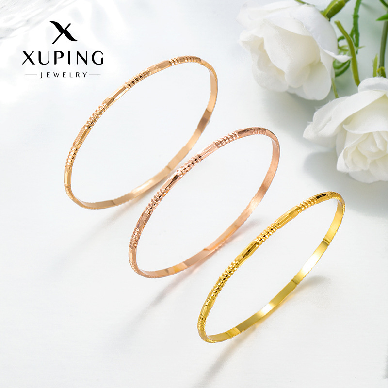 Xuping joyería estilo simple clásico diamante flor temperamento pulsera diaria fácil de usar joyería elegante al por mayor