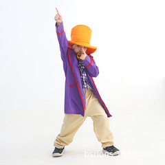 Manufacturer Charlie and the Chocolate Factory Halloween Willy Wonka Opa Cosplay Costume Performance Costume
