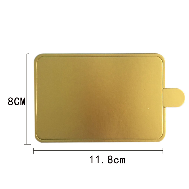 Bandeja de fondo de la torta 2/3/4/5/6/8/10 pulgadas oro blanco corte bloque bandeja postre occidental punto mousse almohadilla de plástico engrosada