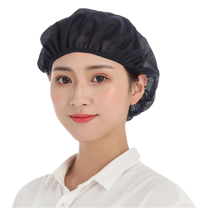 Xuanzhi New Chef kitchen dust-free work mesh hat female factory workshop food factory hat catering anti-static dustproof