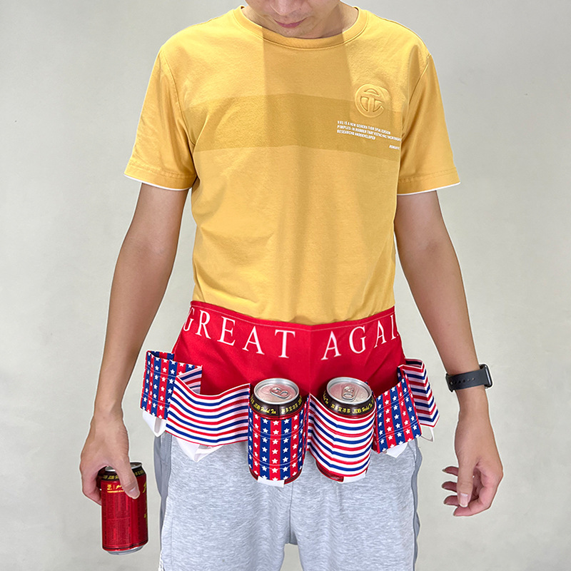 Novela soporte de bebida cinturón de cerveza creativo fiesta de picnic cinturón de bebida Festival de cerveza delantal