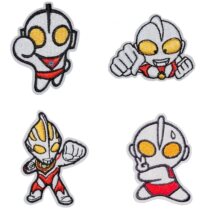 新款Q版超人迪迦奥特曼创意电脑刺绣布贴DIY自粘服饰辅料批发代发