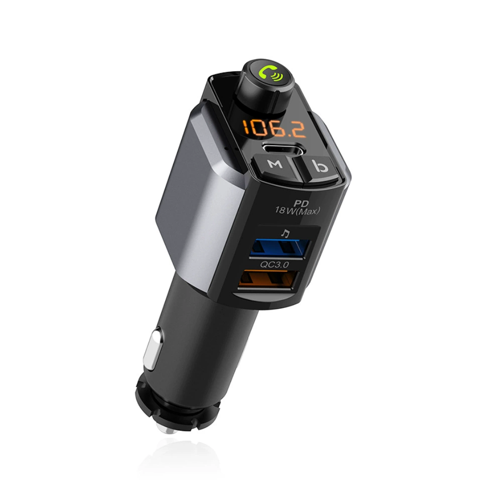 В наличии QC3.0 + Type-C PD 18W Беспроводной Bluetooth передатчик C69