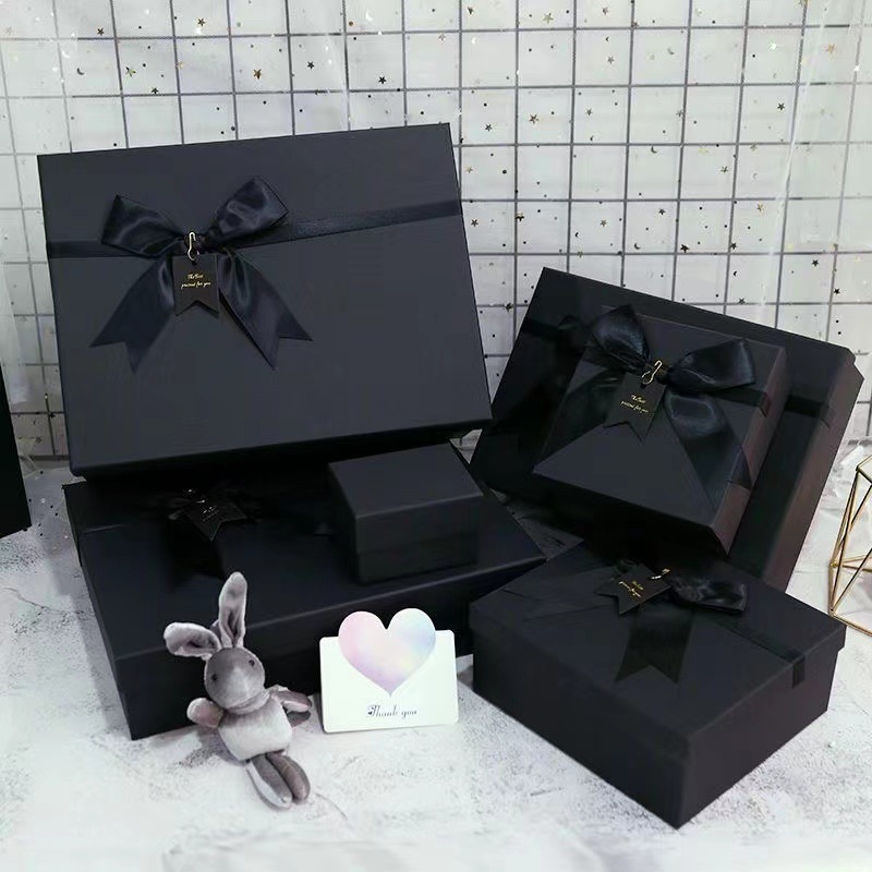 批發禮盒蝴蝶結禮品盒空盒高檔包裝盒長方形天地蓋大號禮物盒