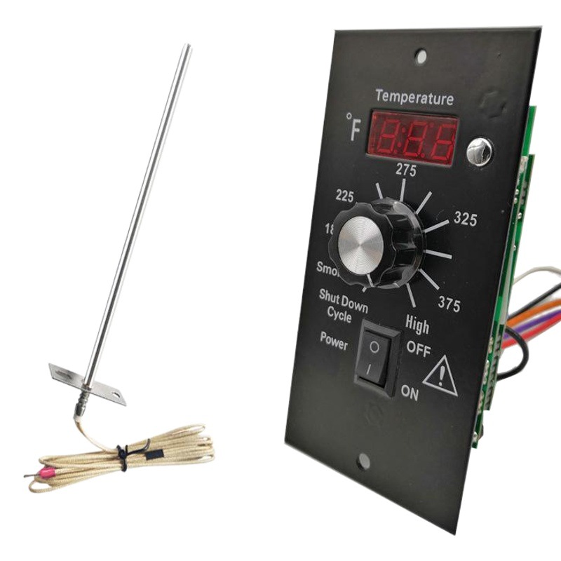 Anqi Traeger Sistema de horno de pellets de madera controlador pantalla digital sensor de temperatura integrado