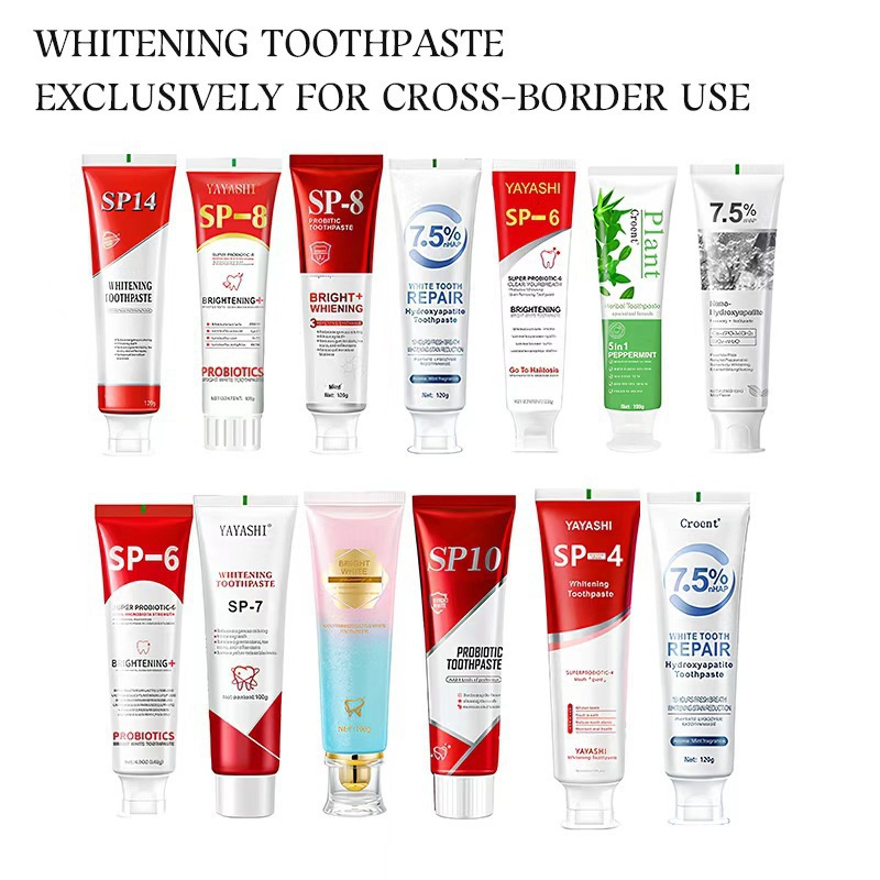 Procesamiento de procesamiento colectivo de comercio exterior transfronterizo pasta de dientes probiótica pasta de dientes blanqueadora pasta de dientes limpiadora