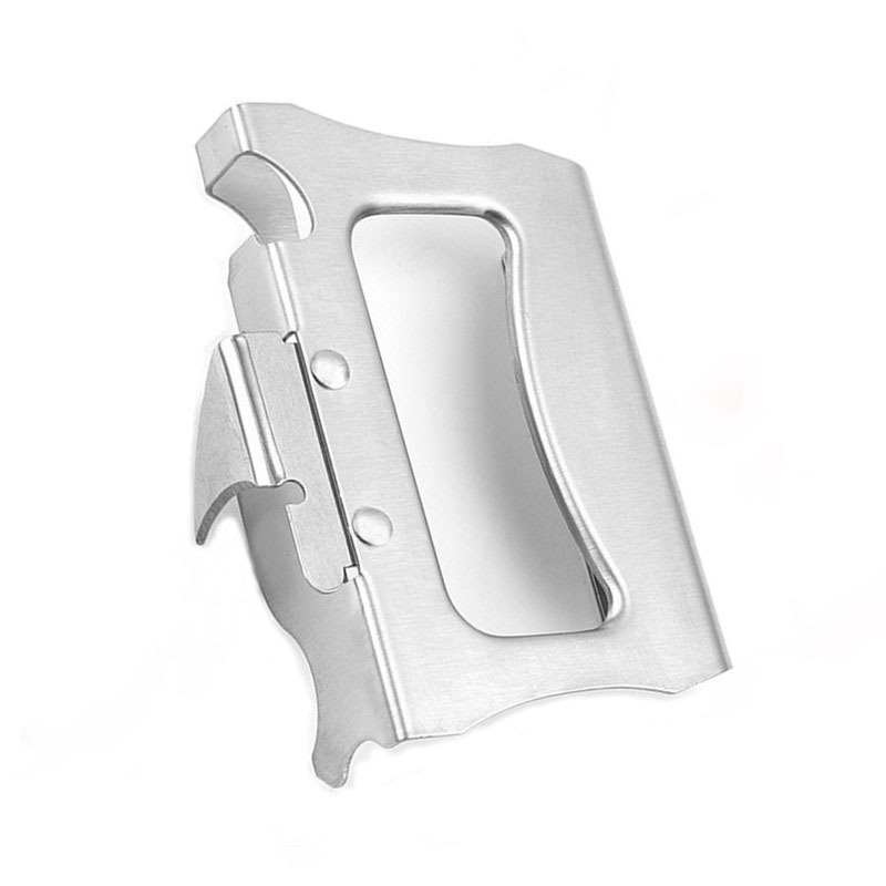 Abridor de botellas y latas multifuncional de acero inoxidable 2 en 1, abridor fácil portátil de estilo japonés