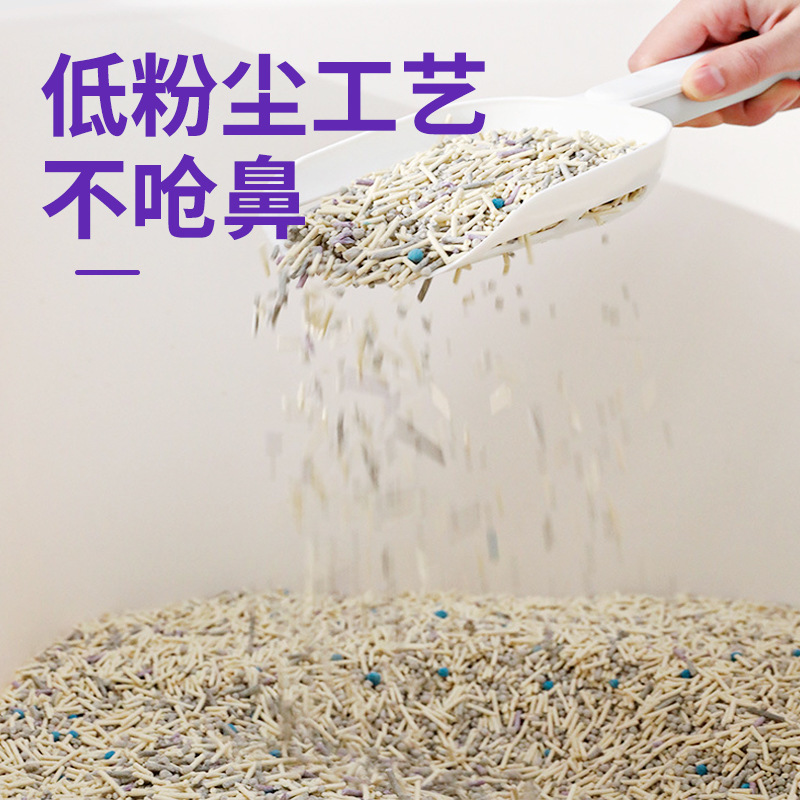 Líder de escuadrón de gatitos, carbón activado de bajo polvo, tofu, arena, suministros para gatos, bolsas grandes de arena para gatos, 2 kg de arena mixta para gatos