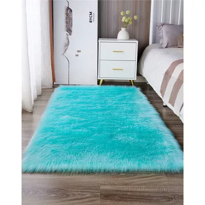 Long Plush Carpet in Orange Car Carpet - lake-blue-customized