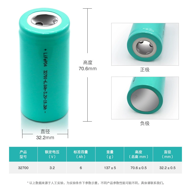 Источник Фабрика Baoli новый 32700 литий-железо-фосфатная батарея 3.2В/6000mAh цилиндрическая аккумуляторная батарея
