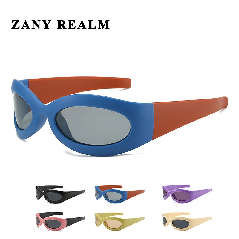 Nueva moda de los hombres picante chica de alto grado gafas de sol y2g redondo cóncavo forma de la calle fresco europeo y americano fabricantes