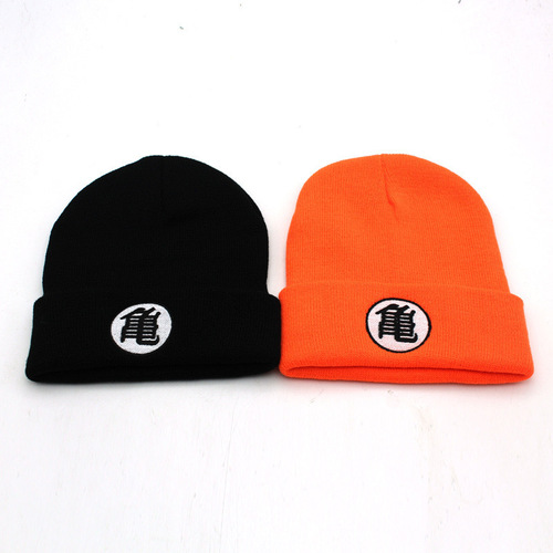Cross-border embroidery unisex Dragon Ball anime Goku knitting hat Turtle Hermit warm knitted beanie bean hat