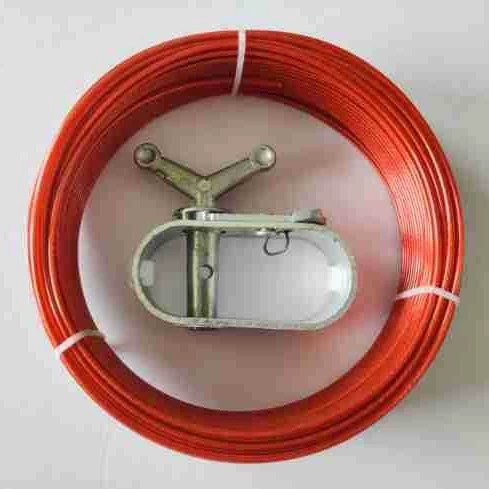 Натяжитель для сетки-тента в теплице или саду, трос 2,2 мм, ветроустойчивый и устойчивый к растяжению.