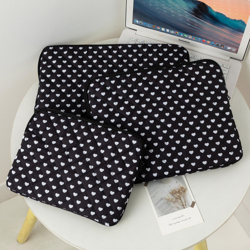 Cross-border classic love model iPad liner pack Apple laptop bag Floral cherry 11 inch 13 inch 15 inch