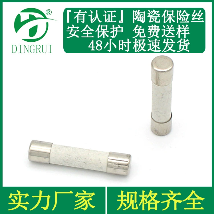 Керамический предохранитель 250V 350V 500V 600V 1000V Защита окружающей среды Высоковольтная керамическая трубка Предохранителя