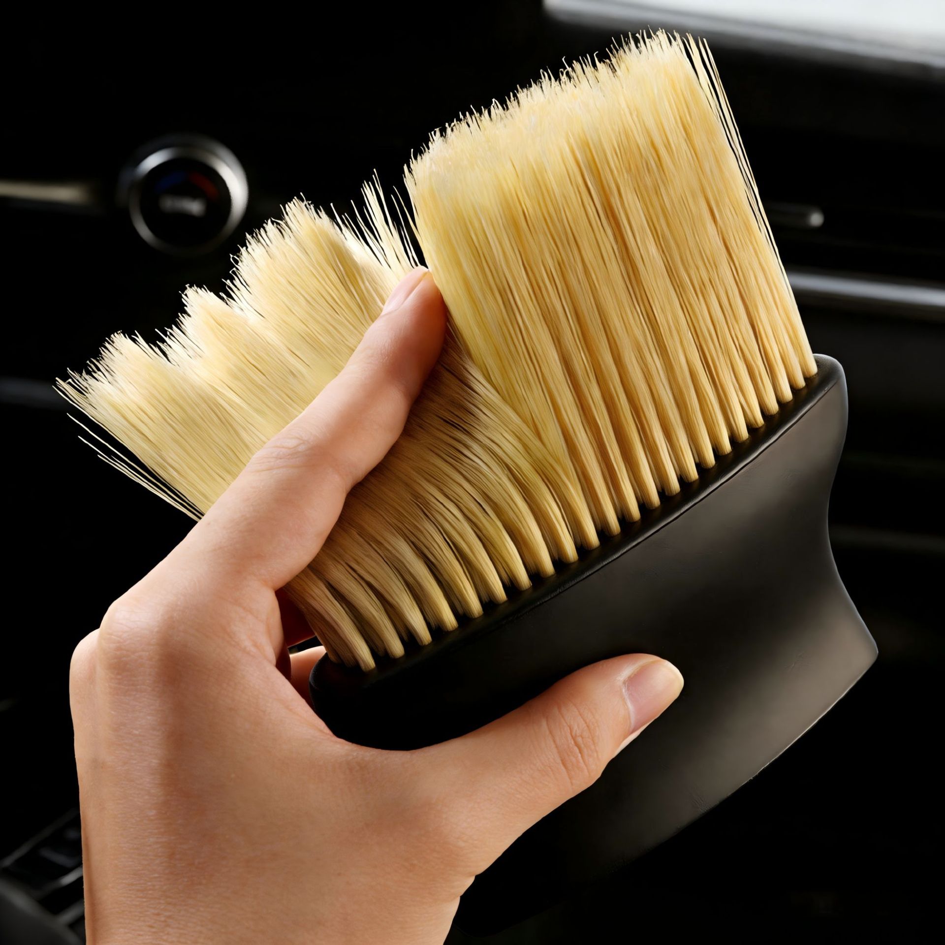 국경 간 인테리어 특수 브러시 에어컨 콘센트 틈새 먼지 제거 자동차 필수 용품 자동차 청소 도구 브러시