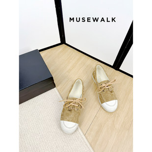 MuseWalk����~�紺�ȼ� 25�¿�С���Lƴɫ��Ƥ����ЬŮ ƽ�ױ�Ь