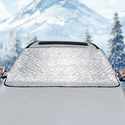 sun visor half cover car jacket: Car snow shield
